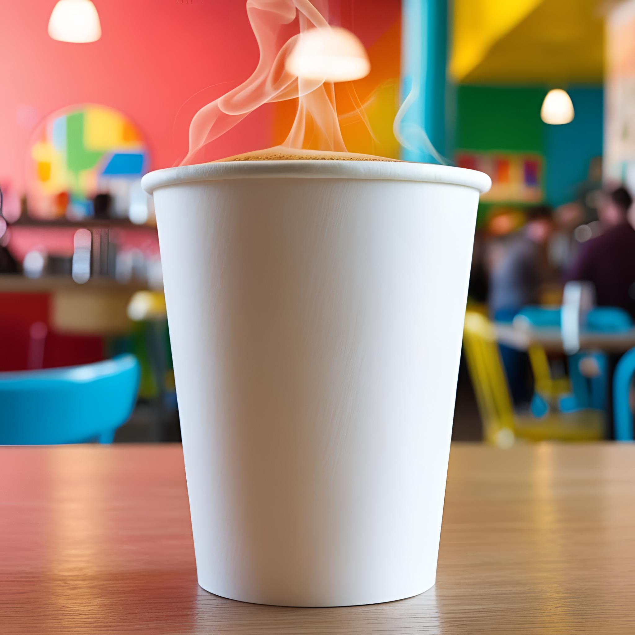 12oz Single Wall White Paper Cup