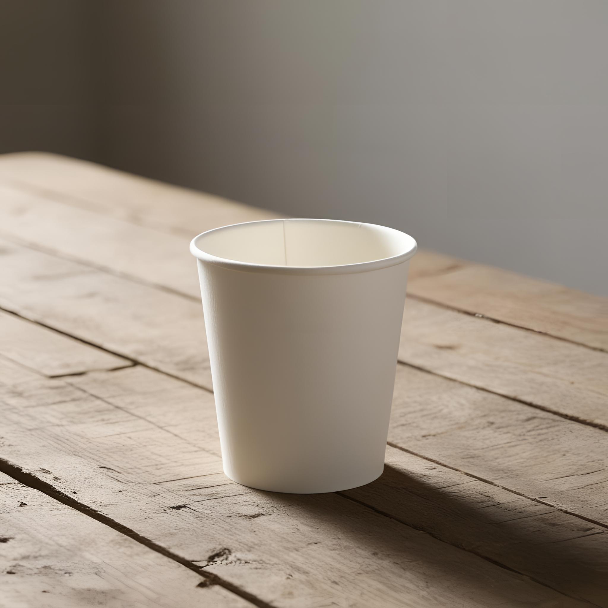 12oz Single Wall White Paper Cup
